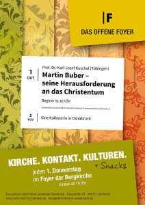 Plakat für Das Offene Foyer Oktober 2015